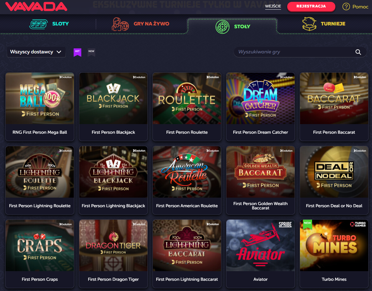 Opcje gry w kasynie online